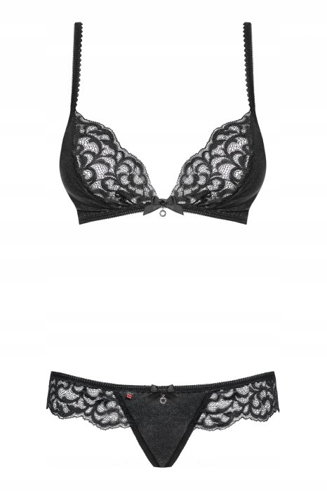 Set Lenjerie Intima Laluna Obsessive - Negru