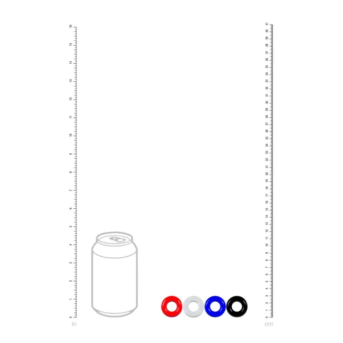 Set de 4 inele pentru penis, Levelz by Shots - Multicolor
