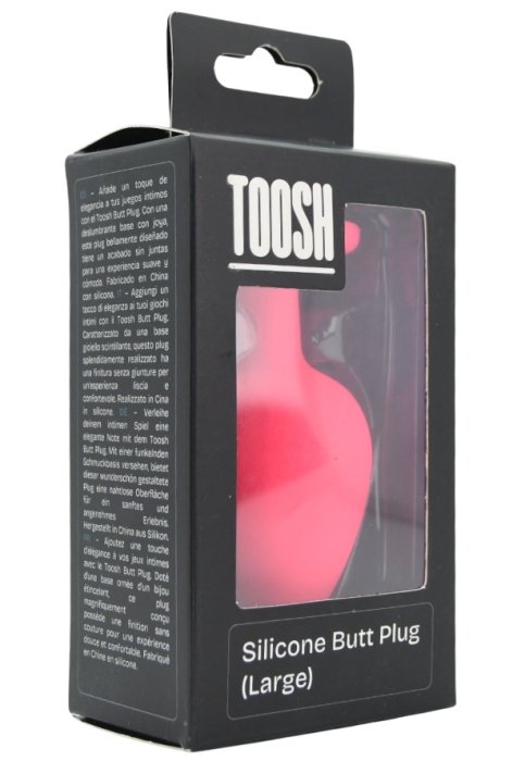 ​Dop anal din silicon Toosh, mare, roz, 9,4 cm, Large