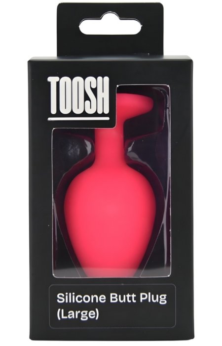 ​Dop anal din silicon Toosh, mare, roz, 9,4 cm, Large