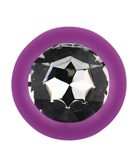 ​Dop anal din silicon Toosh, mic, violet, 7,4 cm, Small