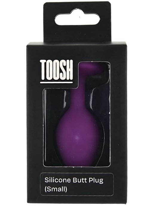​Dop anal din silicon Toosh, mic, violet, 7,4 cm, Small