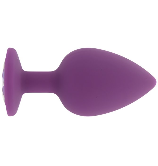 ​Dop anal din silicon Toosh, mare, violet, 9,4 cm, Large