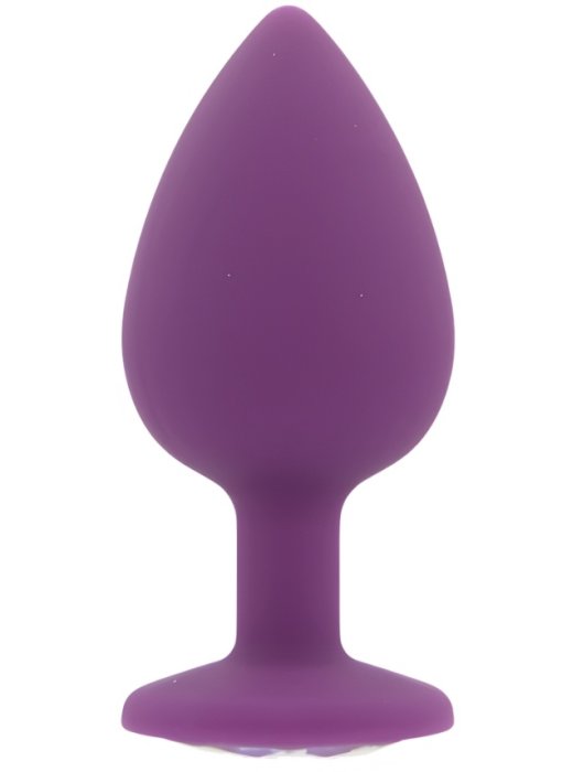 ​Dop anal din silicon Toosh, mare, violet, 9,4 cm, Large
