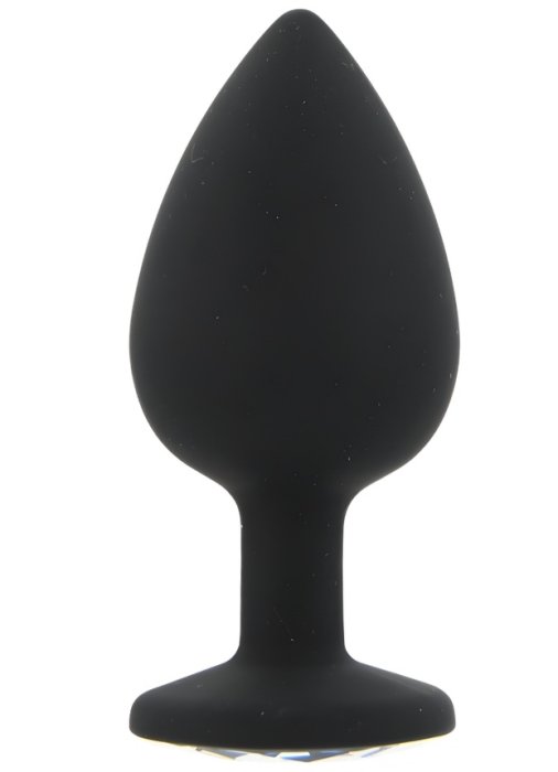 ​Dop anal din silicon Toosh, mare, negru, 9,4 cm, Large