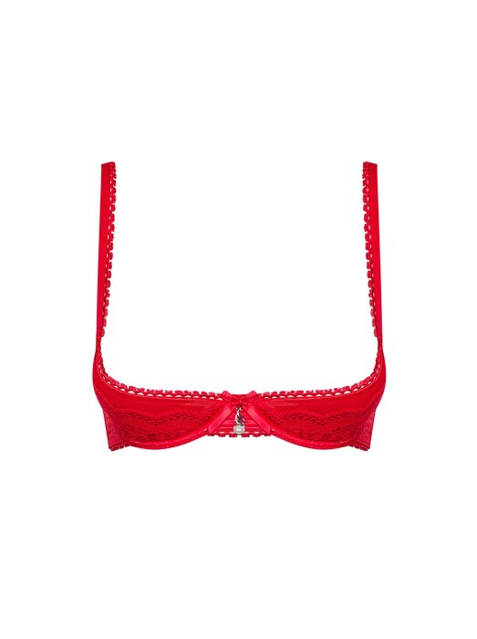 Sutien Obsessive Lovica Half Bra Jumate Cupa - Rosu
