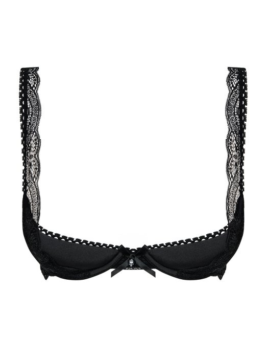 Sutien Obsessive Miamor Half Bra Jumate Cupa - Negru