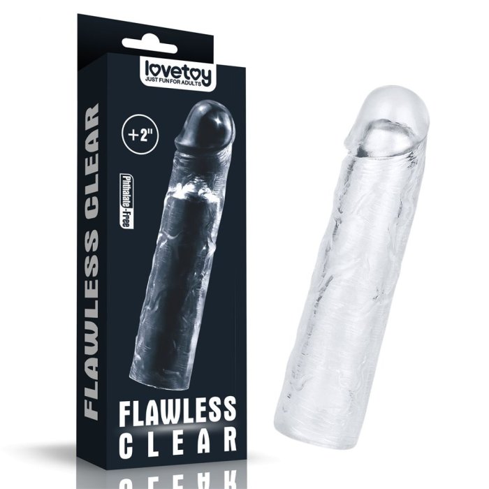 Prelungitor Penis Lovetoy »Flawless Clear +2« 19 cm