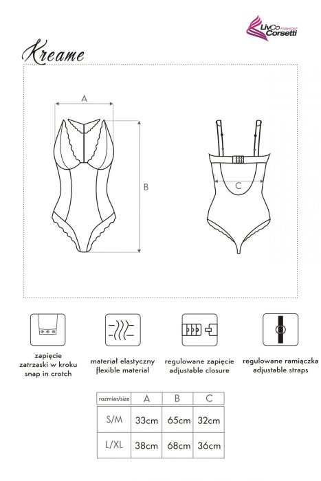 Kreame Livia Corsetti, LC 90546 - Negru - detaliu finisaj