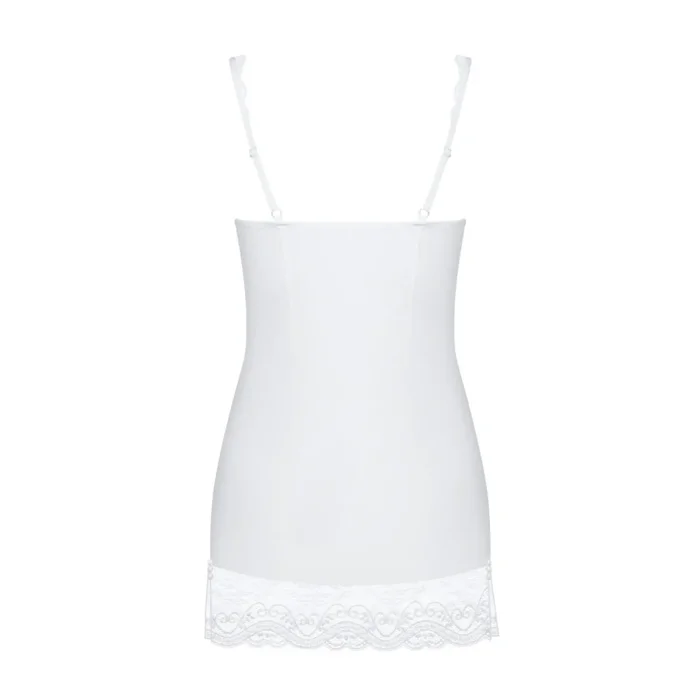 Set Camașă de Noapte si Tanga Miamor Obsessive - Alb