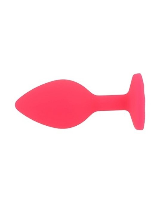 ​Dop anal din silicon Toosh, mic, roz, 7,4 cm, Small