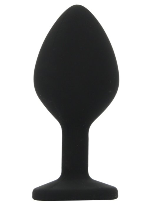 Set 3 bucati dopuri anale, Toosh, mic, medium, mare, silicon negru - vedere laterala