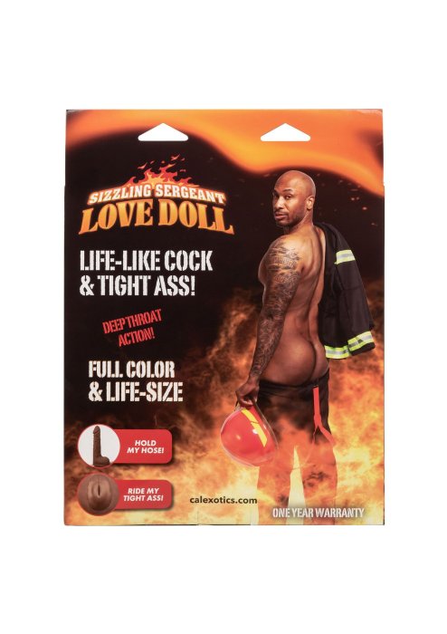 Papusa Sexuala Barbat Gonflabil cu penis Sizzling Sergeant Love Doll - Brown