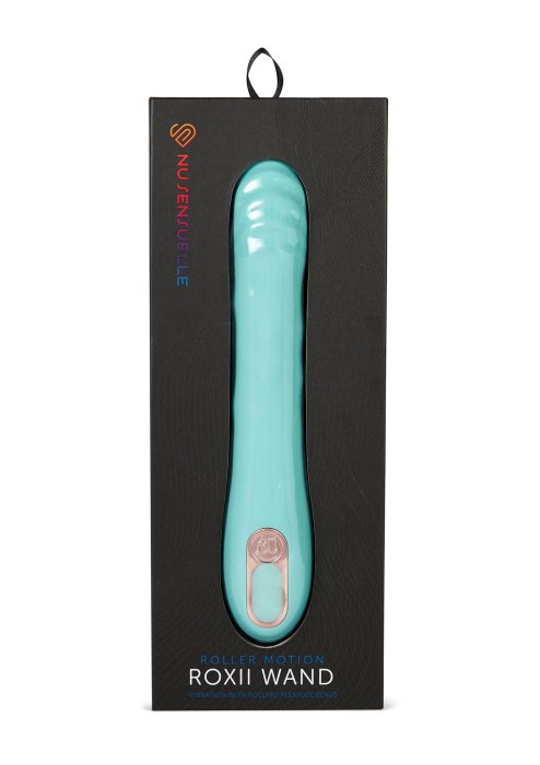 Bagheta Vibrator Roxii Roller Motion Wand AQUA Sensuelle - Turcoaz Mint