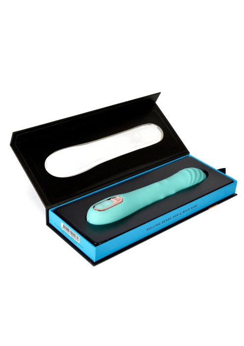 Bagheta Vibrator Roxii Roller Motion Wand AQUA Sensuelle - Turcoaz Mint