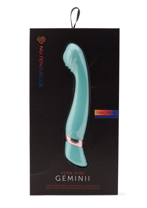 Bagheta Vibrator Geminii XLR8 Wand AQUA Sensuelle - Turcoaz Mint