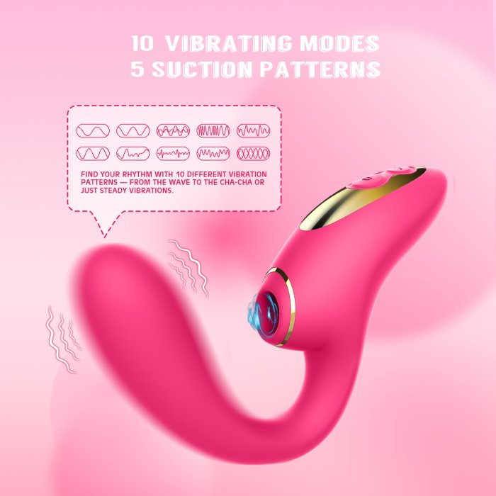 Vibrator Stimulator multifuncțional cu suctiune, senzații unice, orgasme de neegalat - detaliu finisaj