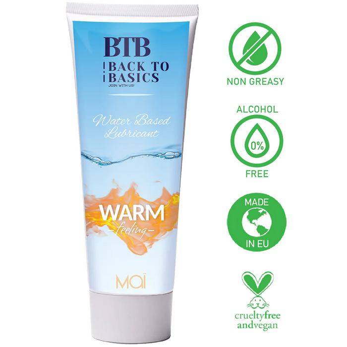 Lubrifiant intim pe baza de apa, Moi BTB Warm Feeling - 75 ml