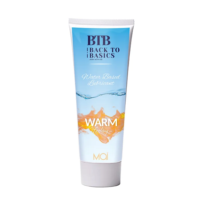 Lubrifiant intim pe baza de apa, Moi BTB Warm Feeling - 75 ml