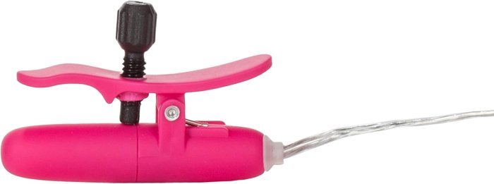 Vibratoare Incalzite Cleme Sfarcuri CalExotics Novelties Nipple Play Vibrating Heated Nipple Teasers - Roz