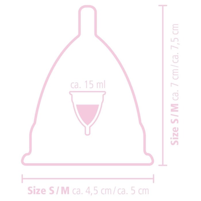 Cupa Menstruala Smooth Glide Tiny Cup Transparenta Small - 4,5 cm