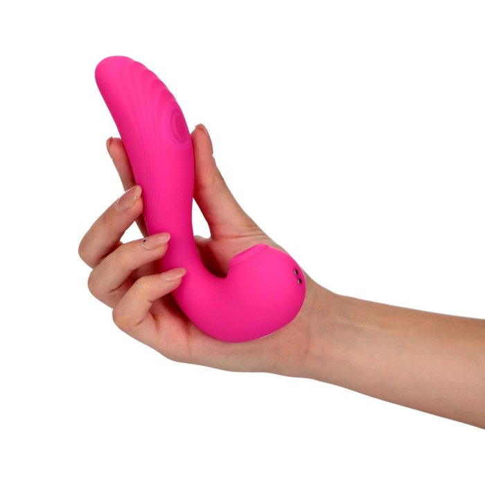 Vibrator cu suctiune Elys Madness, Toyz4Lovers - Roz