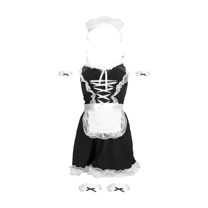 Costum de servitoare franceza, S-Line by Shots - negru