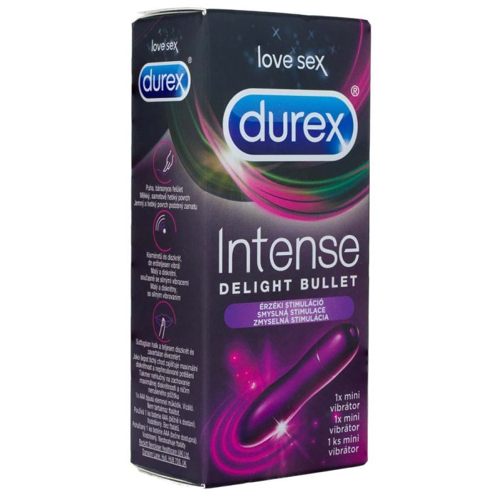 Vibrator DUREX Intense Delight Bullet Mini, Silențios și Discret - vedere de ansamblu