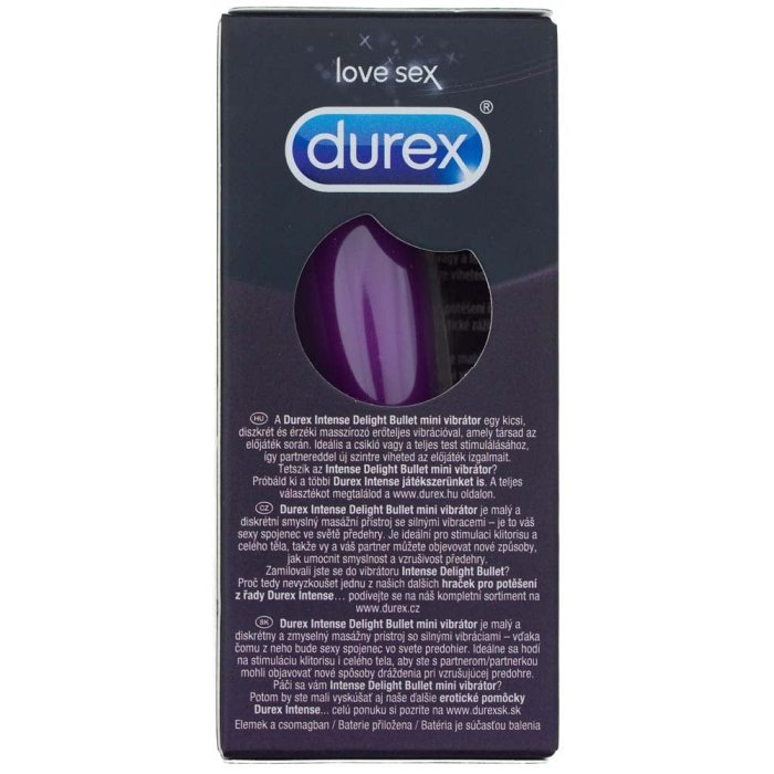 Vibrator DUREX Intense Delight Bullet Mini, Silențios și Discret - vedere spate