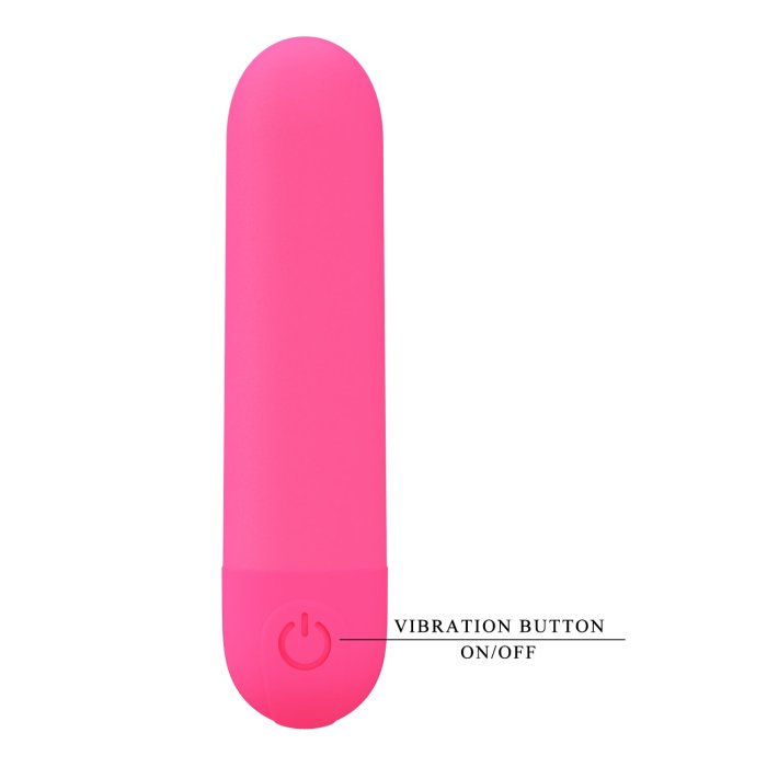 Mini vibrator bullet Stefan Pretty Love Roz Fucsia - design compact tovaras calatorie