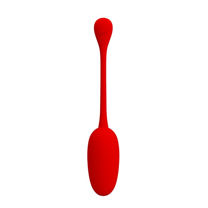 Ou Vibrator Pretty Love, Super Soft, 12 moduri Vibratii - Rosu