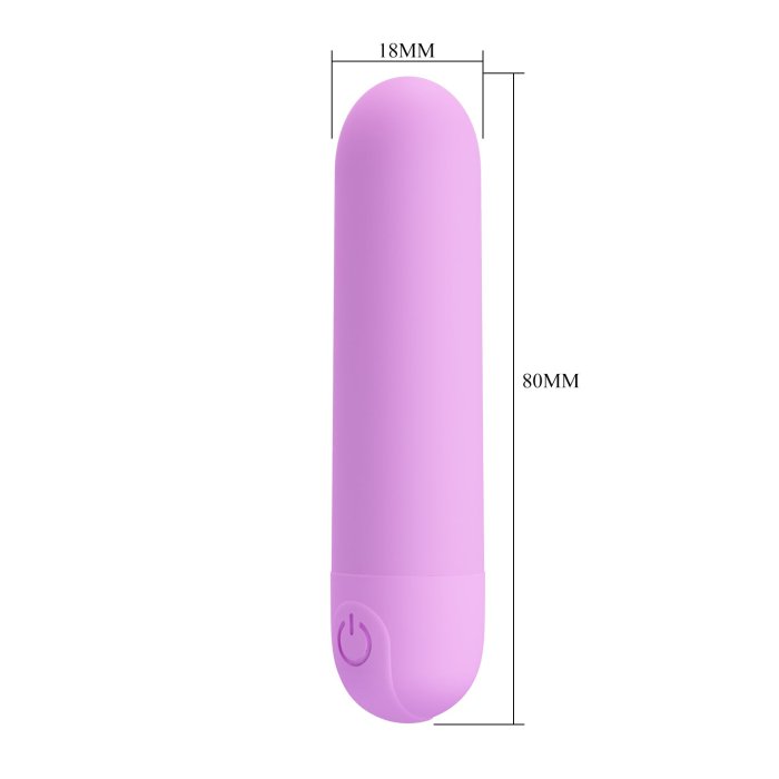 Mini vibrator bullet Stefan Pretty Love Violet - design compact tovaras calatorie