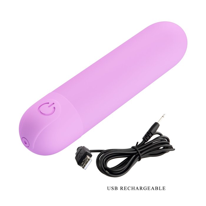 Mini vibrator bullet Stefan Pretty Love Violet - detaliu culoare violet deschis