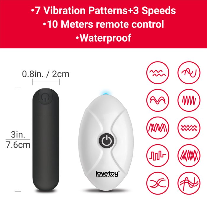 Chiloti cu Vibratii, Lovetoy, model Let's Vibe and Fuck Hard - Rosii - dimensiuni complete