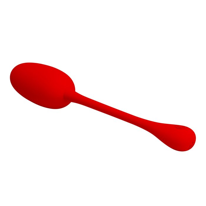 Ou Vibrator Pretty Love, Super Soft, 12 moduri Vibratii - Rosu