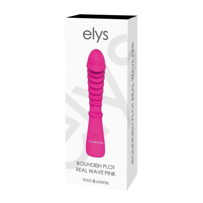 Bagheta Vibrator Elys ​Real Wave, Toyz4Lovers, 9 Vibratii, 20 cm - Roz