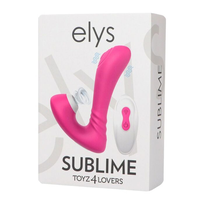 Vibrator cu suctiune Elys Sublime, Toyz4Lovers - Roz