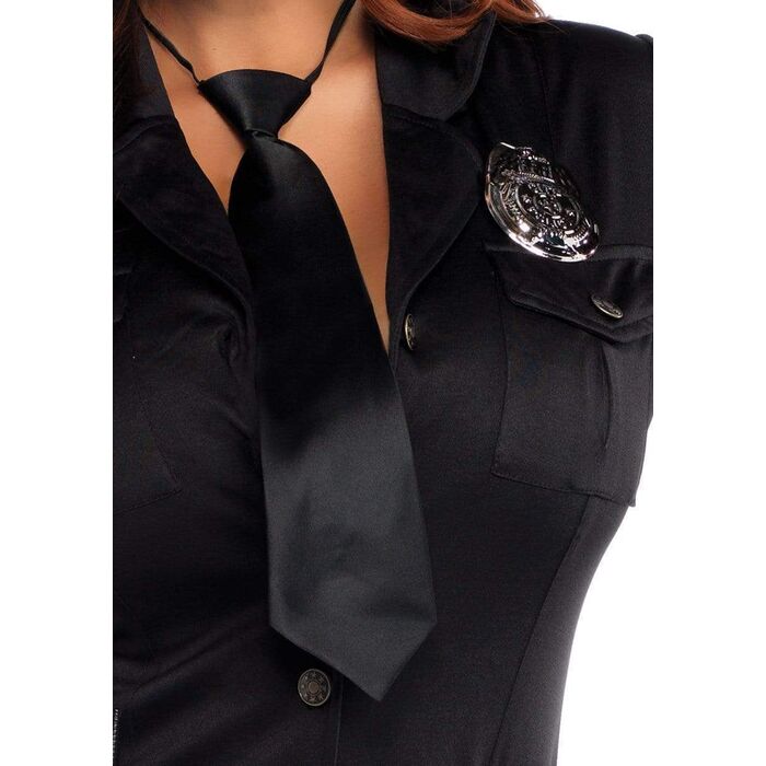 Costum Politista Dirty Cop Leg Avenue - Negru