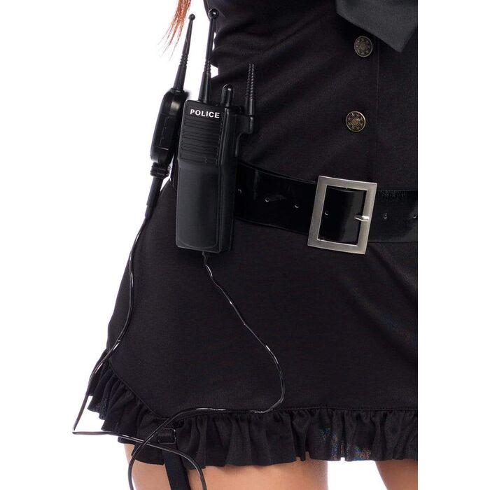 Costum Politista Dirty Cop Leg Avenue - Negru