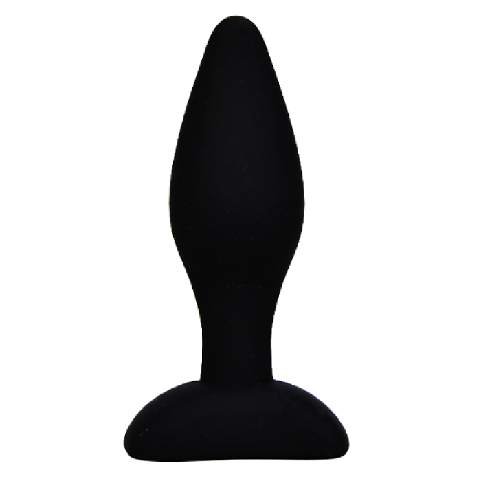 Dop anal din silicon Loving Joy, Negru, Medium