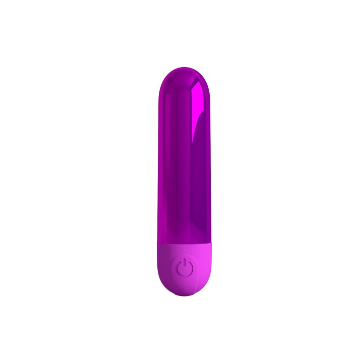 Mini vibrator bullet Kiwi Pretty Love Violet Metalizat - mod de utilizare extern