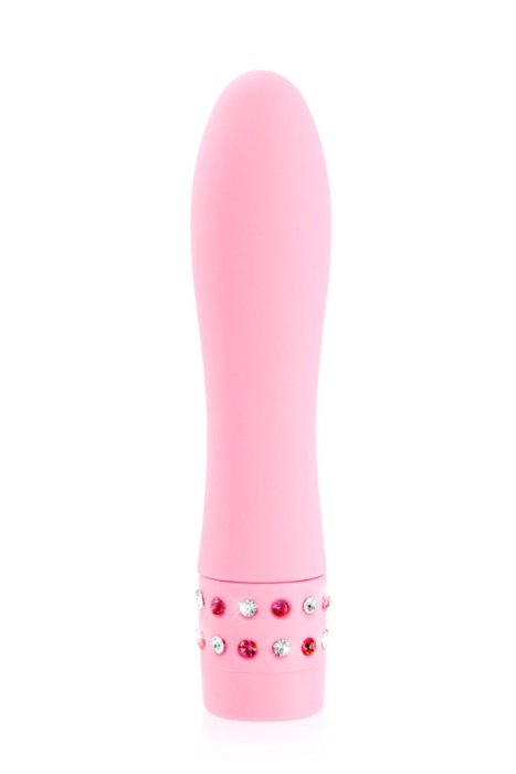 Vibrator Roz cu Strasuri, Smart Shine Jewel Pink - detaliu design