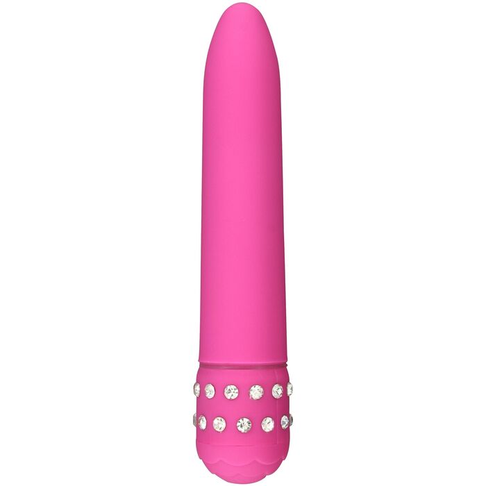 Vibrator Diamond Superbe, cu strasuri, roz