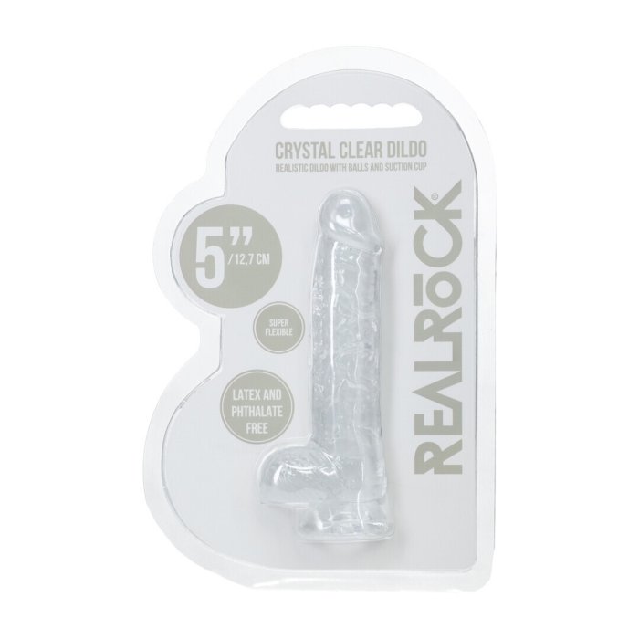 Dildo realist RealRock 12.7 cm transparent