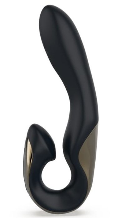 Vibrator Black Gold, Zini Roae SE Three-way Pleasure, Negru, 15 modele Vibratii