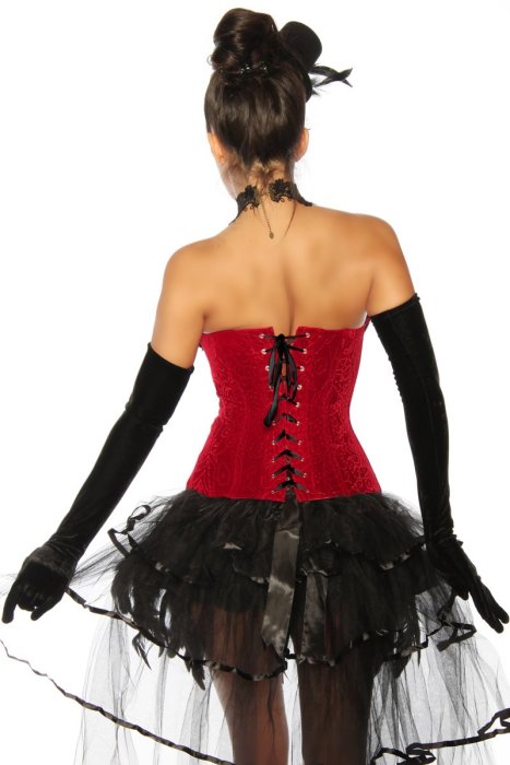 Burlesque Corset Catifea#