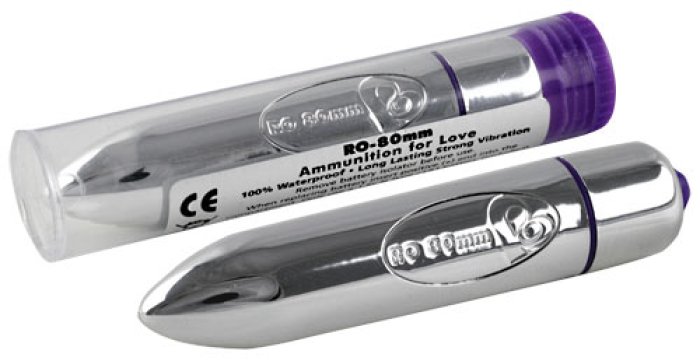 Mini Vibrator Rocks Off »Single Speed« 8 cm - Argintiu
