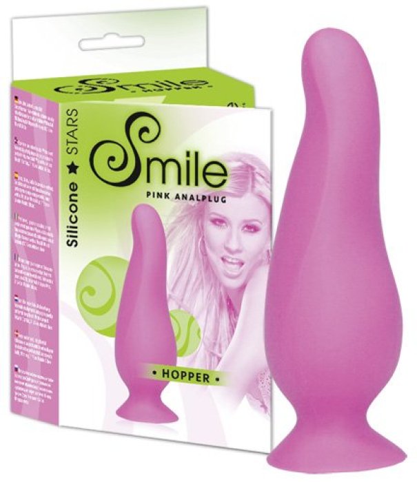 Anal Plug Smile Penis Roz - vedere frontala