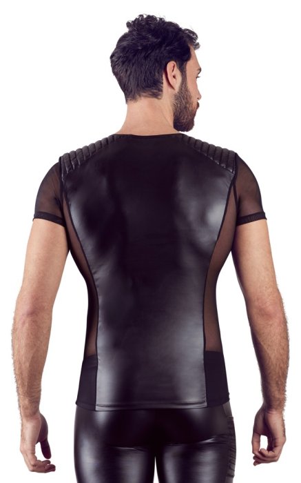 Tricou mulat Barbati NEK- model motociclisti, wetlook negru