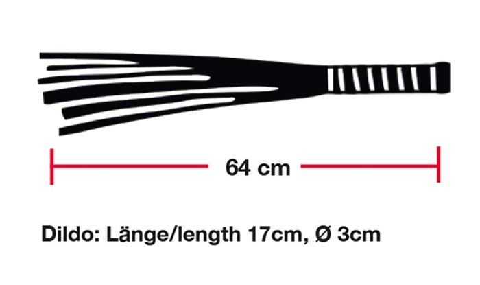 Bici maner penis stilizat de sticla, Flogger Glass